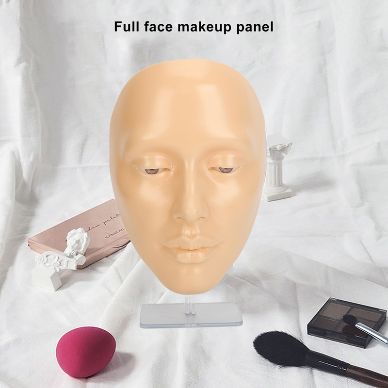 5D Silicone Makeup Practice Face Teaching Face Eye Cosmetic Mannequin