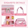 Clear Lunch Bag 10-Can with Adjustable Shoulder Strap for Women/Men,