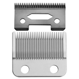 Anrom Professional Replacement Clippers Blades Flat-tooth Carbon Steel Ceramic Blades Powder Metallurgy Blades Set for Wahl Senior Clippers# 8591