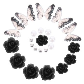 Baluue 2sets Women Nail Charms Bowknot Nail Gems for Manicure Art Elegant Mix Decorations Easy to Apply