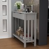 TaoHFE Entryway Table with Storage, Modern Sofa Table with Slatted