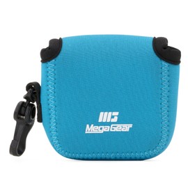 MegaGear MG1312 GoPro Hero 7, Hero 6, Hero 5, Sony DSC-RX0 Ultra Light Neoprene Camera Case, with Carabiner - Blue