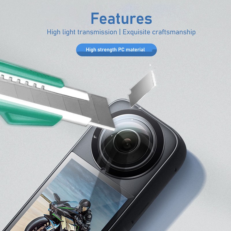 Dual Lens Guards Dust Proof Scratch Resistant PC Sticky Lens