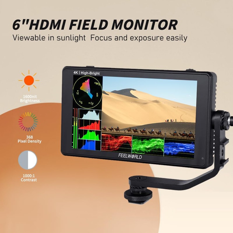 FEELWORLD LUT6E oller Chroma Key 4 HDMI Input USB3.0 Output