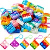 JOYIN JOYIN 30 Stück(Quadrat) Pop-Schlüsselanhänger, Mini-Fidget-Spielzeug, , Partygeschenke für Kinder