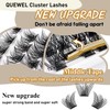 QUEWEL QUEWEL Cluster Lashes 72 Pcs Wide Stem Individual Lashes