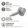 The Flashings Factory Light Section Screws (32mm) - Self Drilling