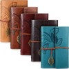 Chinco 5 Pcs Journal Notebook Refillable Leather Diary Leather Vintage