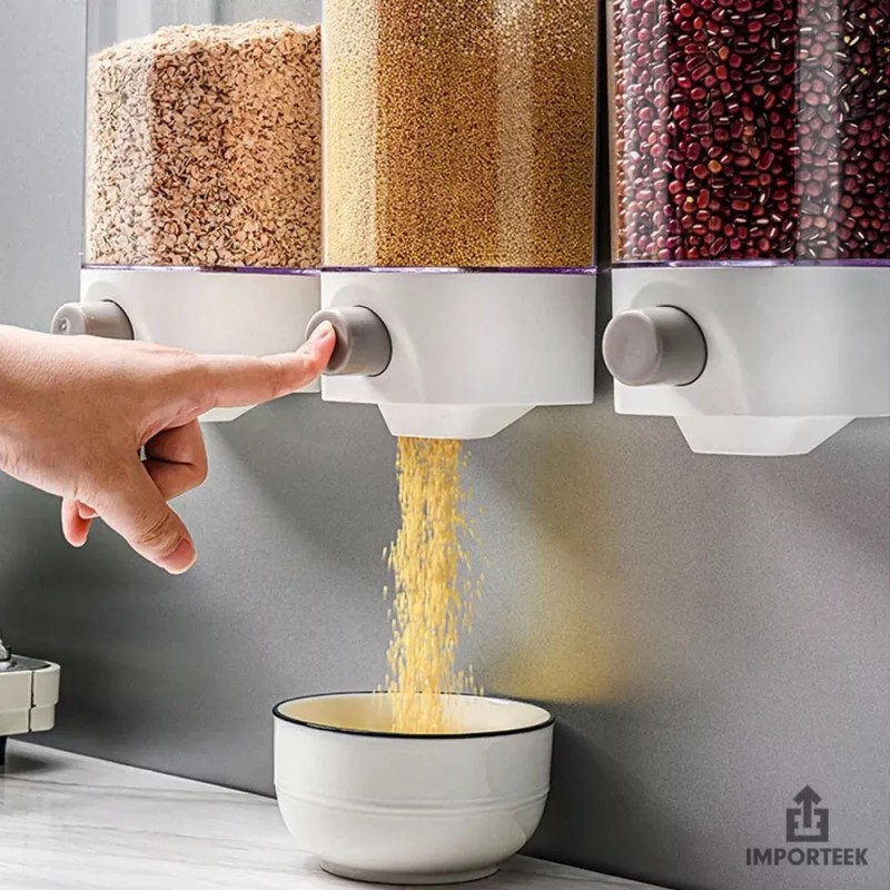 Importeek Dispensador Despachador Semillas Cereales Alimentos Cocina