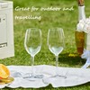 MICHLEY Floating Wine Glasses for Pool Unbreakable Tritan Plastic Red