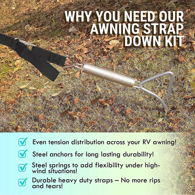 Latch It New Latch it RV Awning Sunshade Front Screen