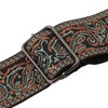 Electric Guitar Strap Adjustable Nylon Embroidered Shoulder Strap with Non