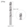 sourcing map Pack of 2 Solid Carbide Drill Bits Spiral