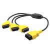 OLLGEN 1.6ft/50cm OBD2 Splitter Cable,3 Way OBD-II Extension Cable,Full 16