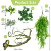 Hamiledyi 7 Pcs Reptile Plants Bendable Climbing Vines Terrarium Hanging