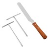 Crepe Spreader and Spatula Kit,Stainless 3 Pack Steel Pancake Tool