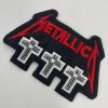 Metallica Metal Band Crosses Logo Patch: Quality Embroidery, Sew On,