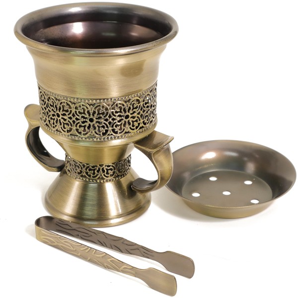 BEYLAB Frankincense Resin Incense Burner, Incense Censer, Bakhoor Burner, Charcoal