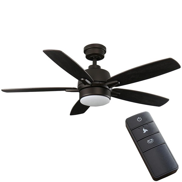 Fawndale 46 in. Indoor Integrated LED Bronze Ceiling Fan with
