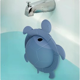 Silicone Bathtub Overflow Drain Cover – Adds Inches of Water for Deeper, Relaxing Baths – Spa Bathroom Accessories & Tub Overflow Drain Cover Stopper – Fits Standard Drains in Deep Sea Blue