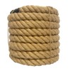 Twisted Manila Rope 1-1/2 Inch x 50 Feet, Nature Jute