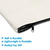 15 Pack Blank Cotton Canvas DIY Craft Zipper Bags Pouches