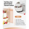 Kootek Cake Box with Board Drum, 8x8x8 Inches Tall Bakery