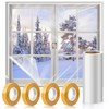 Window Insulation Kit, 63 × 394 Inch Plastic Window Coverings