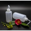 2 PCS 500ML 17.6OZ Plastic White Translucent Squeeze Wash Bottles