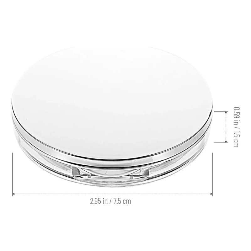 Base De Maquillaje En Polvo Suelta De Plástico Vacía, 2
