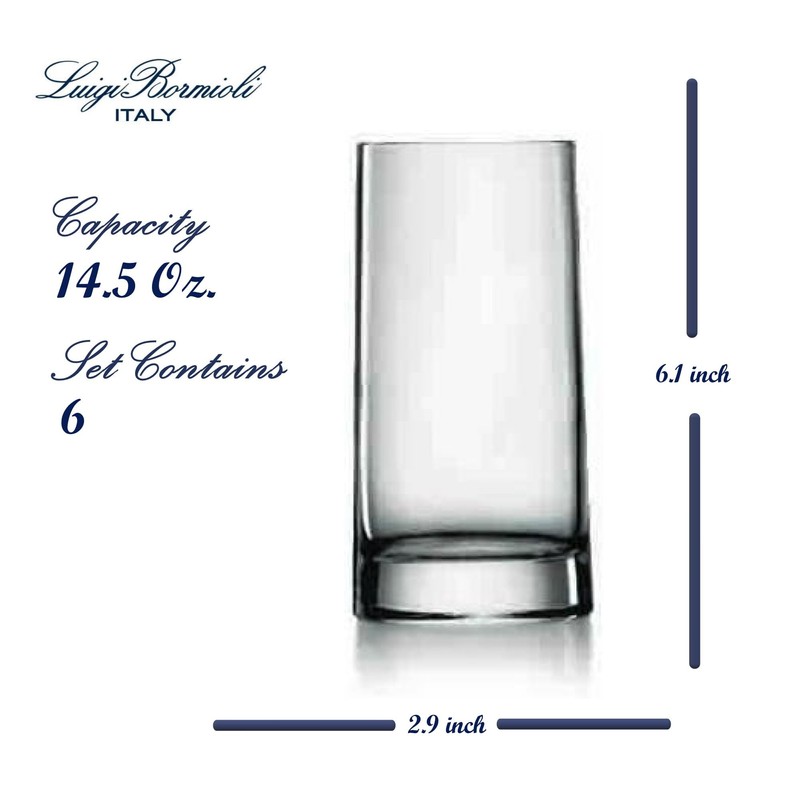 Luigi Bormioli Veronese set of 6 glasses (14.5 Oz.)