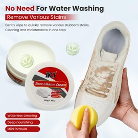 IKI Premium 160g Shoe Cleaning Paste with Built-in Sponge Wiper - Ultimate Solution for All Shoe Types