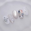 Winter Dawn Starlight Handmade Nail Tips - Almond Long /