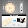 MEKKLEON Puck Lights with Remote Control,1000mAh Rechargeable Under Cabinet Lighting,3Pack