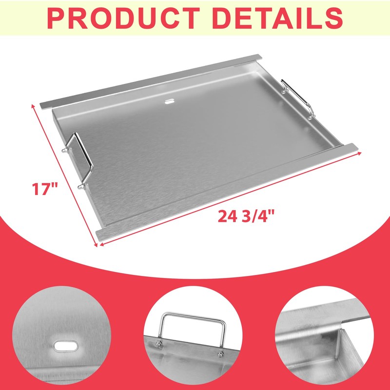 Upgrades Full-Size Griddle Inserts for Ninja PG300 Series Grill Accessories,
