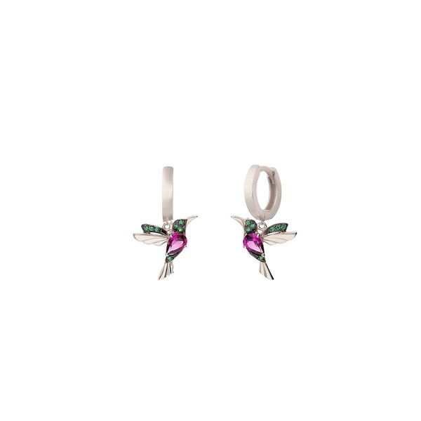 BOHORIA Einzelstück® Mini Hoop Earrings Hummingbird Hoops I With zirconia