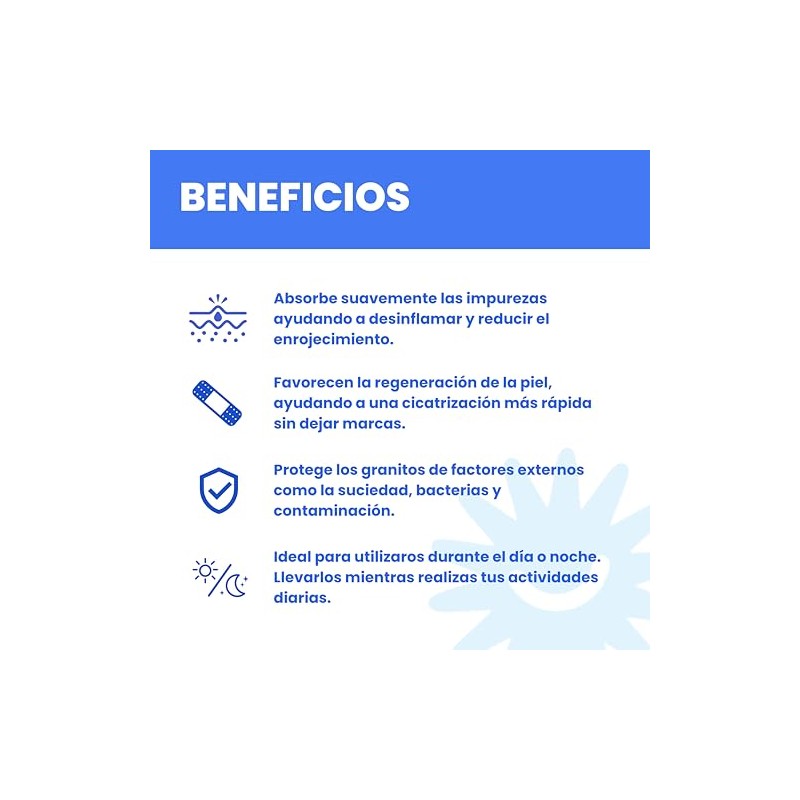 Parches para Acné - Parches de Hidrocoloide Absorbentes - Ideal
