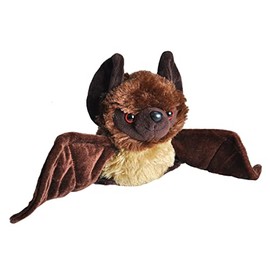 Wild Republic Bat Plush, Stuffed Animal, Plush Toy, Gifts for Kids, HUG'EMS 7 inches