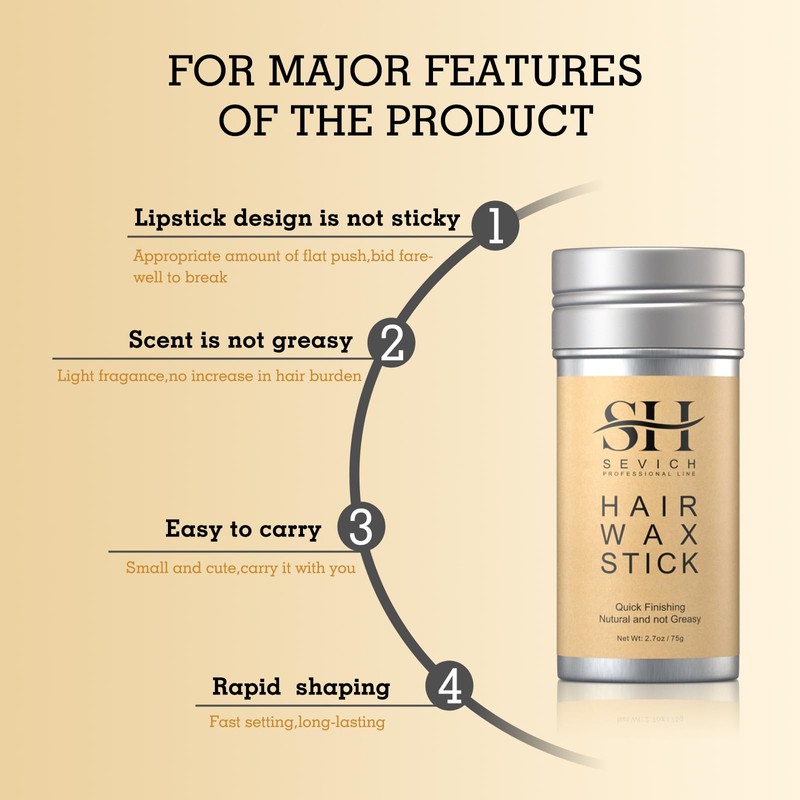 SEVICH Hair Wax Stick for Women & Kids, Hair Styling