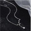 SJDOFU 925 Sterling Silver Necklace for Women Silver Star Pendant