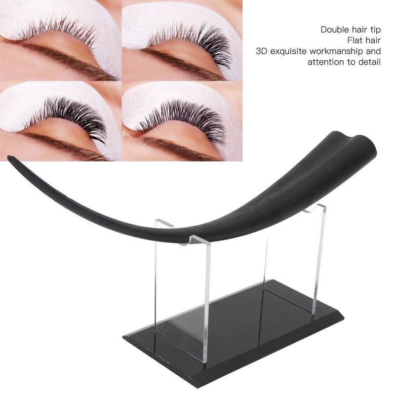 Large Eyelash Teaching Diaplay Model Thicken Flat Buttom Double Tip