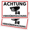 Set of 2 Warning Video Surveillance Sign (30 x 20