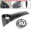 Unbranded Vivid Black Stretched Dash Fuel Gas Tank Console Panel