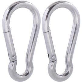 SEPWIK Carabiner 316 Stainless Steel Spring Hook Multifunction Spring Snap Keychain