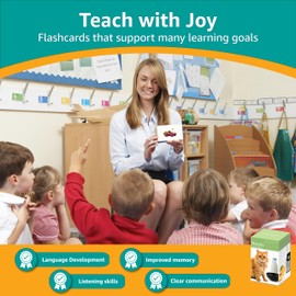 Picture My Picture Nouns Flash Card Set – Speech Therapy Tool for Vocabulary, Communication & Thinking, Scratch-Resistant with Activity Guide, Suitable for Education, ESL & ABA – Set of 200