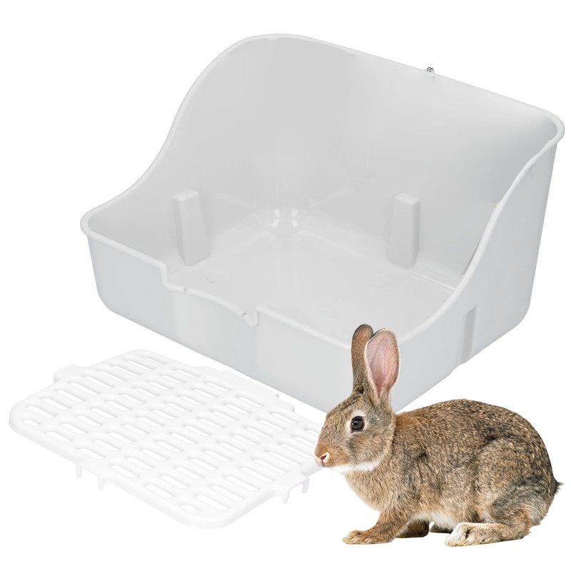 Small Animals Pet Cage Litter Box Toilet Tray Pan ABS