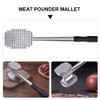 BESTOYARD Meat Tenderizer Meat Cutting Aluminum Double Sided Meat Hammer