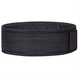 Self Lock Weightlifting Belt - Weight Lifting Belt for Functional Fitness Training, Nylon Belt for Bodybuilding Power lifting Olympic Lifting Athletes - Deadlift Training Belt (Medium, Black)