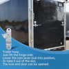 Cargo Trailer Door Latch Hasp Keeper for Ramp Padlock Race