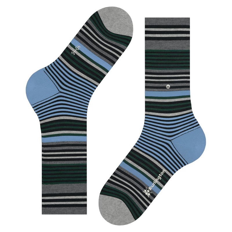 Burlington Men's Socks Stripe M So Wool Patterned 1 Pair,